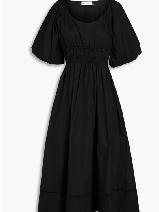 TORY BURCH Shirred cotton-poplin midi dress - Picture 2 of 2